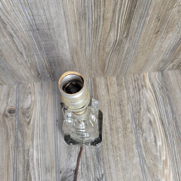 Vintage Vanity Lamp Glass Crystal Clear Boudoir Table Dresser - Picture 6 of 8